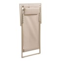 Krzesło plażowe Curtis z 4-stopniową regulacją oparcia szarobrązowe ( Rozmiar: uniwersalny )