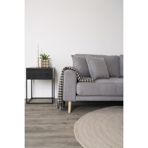 Narzuta/pled Side 130x180cm pepitka czarno biała ( Rozmiar: uniwersalny )