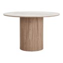 Stół Athens blat ceramiczny, biały/brązowy 120 cm ( Rozmiar: uniwersalny )