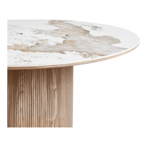 Stół Athens blat ceramiczny, biały/brązowy, 140 cm ( Rozmiar: uniwersalny )