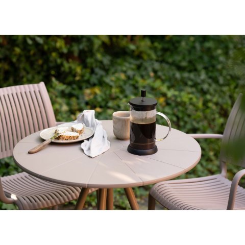 Stół Barletta Bistro okrągły taupe 70cm ( Rozmiar: uniwersalny )