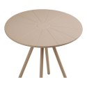Stół Barletta Bistro okrągły taupe 70cm ( Rozmiar: uniwersalny )