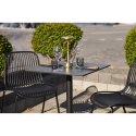 Stół Bistro ciemnoszary marmur, czarne nogi ( Rozmiar: uniwersalny )