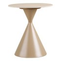 Stolik kawowy Annecy blat ceramiczny/stal, trawertyn/piaskowy 50x56 cm ( Rozmiar: uniwersalny )