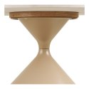 Stolik kawowy Annecy blat ceramiczny/stal, trawertyn/piaskowy 70x41 cm ( Rozmiar: uniwersalny )