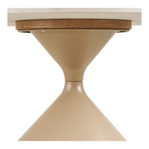 Stolik kawowy Annecy blat ceramiczny/stal, trawertyn/piaskowy 70x41 cm ( Rozmiar: uniwersalny )