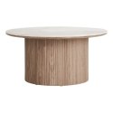 Stolik kawowy Athens ceramiczny Blat, biały/brązowy 80x40 cm ( Rozmiar: uniwersalny )