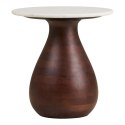 Stolik kawowy Heide drewno mango/marmur 40x41 cm ( Rozmiar: uniwersalny )
