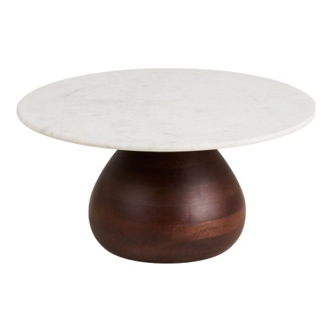 Stolik kawowy Heide drewno mango/marmur, 70x35 cm ( Rozmiar: uniwersalny )