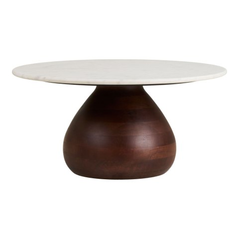Stolik kawowy Heide drewno mango/marmur, 70x35 cm ( Rozmiar: uniwersalny )