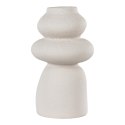 Wazon ceramiczny beżowy 3 kamienie 26,5cm ( Rozmiar: uniwersalny )