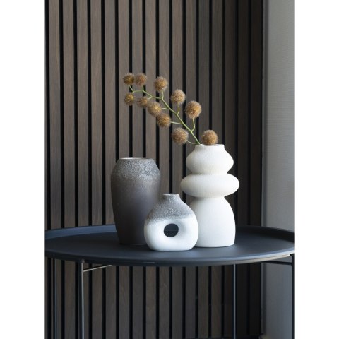 Wazon ceramiczny beżowy 3 kamienie 26,5cm ( Rozmiar: uniwersalny )