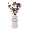 Wazon ceramiczny beżowy 3 kamienie 26,5cm ( Rozmiar: uniwersalny )