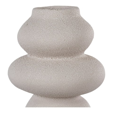 Wazon ceramiczny beżowy 3 kamienie 26,5cm ( Rozmiar: uniwersalny )