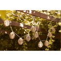 Girlanda LED Carlisle polirattan/metal, naturalny/czarny ( Rozmiar: uniwersalny )