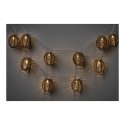 Girlanda LED Carlisle polirattan/metal, naturalny/czarny ( Rozmiar: uniwersalny )