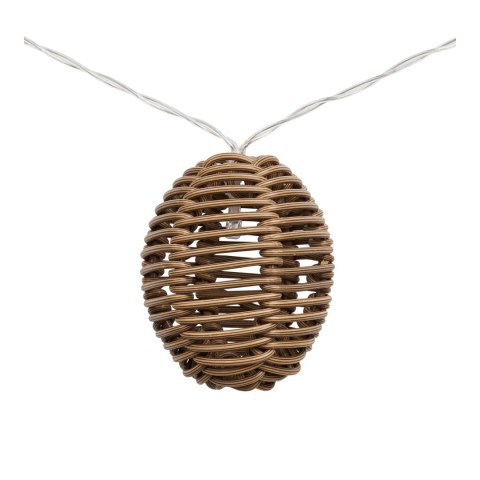 Girlanda LED Carlisle polirattan/metal, naturalny/czarny ( Rozmiar: uniwersalny )