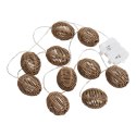 Girlanda LED Carlisle polirattan/metal, naturalny/czarny ( Rozmiar: uniwersalny )