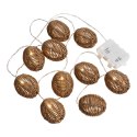 Girlanda LED Carlisle polirattan/metal, naturalny/czarny ( Rozmiar: uniwersalny )