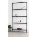 Regał Vita 5 półek, metalowa, czarny 80x36x170 cm ( Rozmiar: uniwersalny )