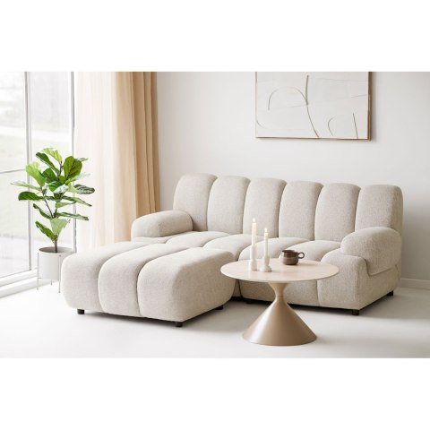 Sofa modułowa Taza 2,5-osobowa z pufem piaskowa, lewa ( Rozmiar: uniwersalny )
