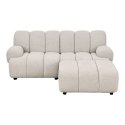 Sofa modułowa Taza 2,5-osobowa z pufem piaskowa, prawa ( Rozmiar: uniwersalny )