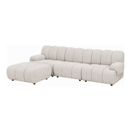 Sofa modułowa Taza 3,5-osobowa z pufem piaskowa, lewa ( Rozmiar: uniwersalny )