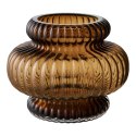Wazon Flow szkło dmuchane dymiony brąz 20 x 16 cm ( Rozmiar: uniwersalny )