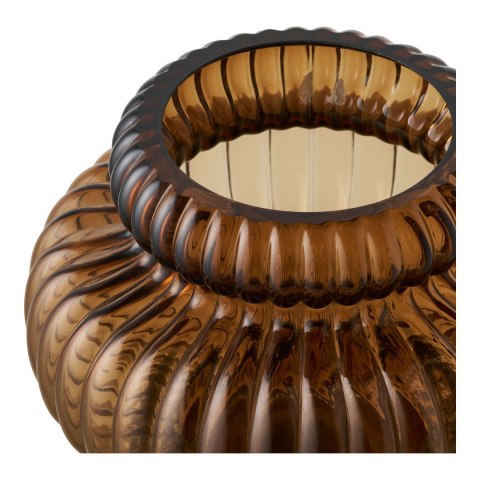 Wazon Flow szkło dmuchane dymiony brąz 20 x 16 cm ( Rozmiar: uniwersalny )