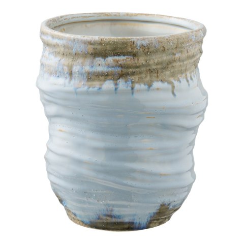 Wazon Toran ceramiczny, jasnoniebieski 19,5x22,5 cm ( Rozmiar: uniwersalny )