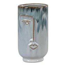 Wazon ceramiczny niebieski twarz 17cm ( Rozmiar: uniwersalny )