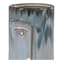 Wazon ceramiczny niebieski twarz 17cm ( Rozmiar: uniwersalny )
