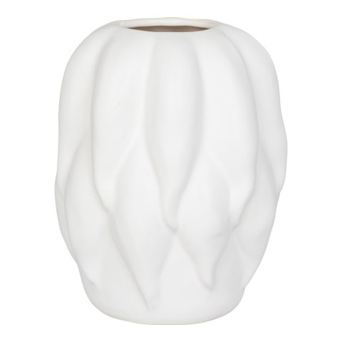 Wazon ceramiczny organiczny biały 26cm ( Rozmiar: uniwersalny )