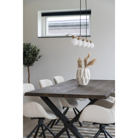 Wazon ceramiczny organiczny biały 26cm ( Rozmiar: uniwersalny )