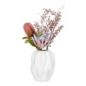 Wazon ceramiczny organiczny biały 26cm ( Rozmiar: uniwersalny )