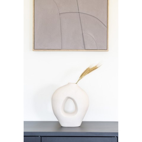 Wazon ceramiczny z dziurą biały 27,8cm ( Rozmiar: uniwersalny )