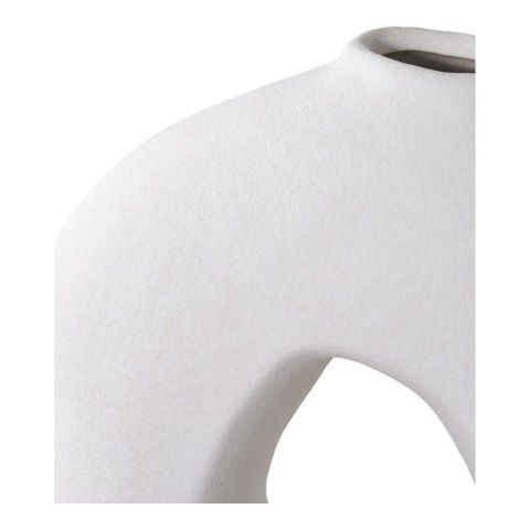 Wazon ceramiczny z dziurą biały 27,8cm ( Rozmiar: uniwersalny )