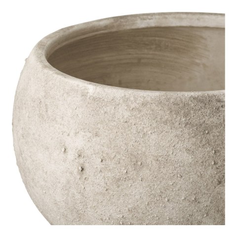 Doniczka ceramiczna, szara, 26x19,5 cm ( Rozmiar: uniwersalny )