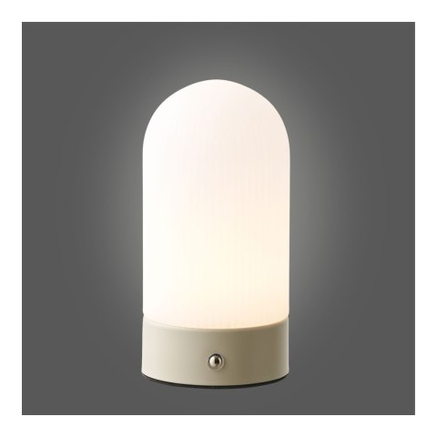 Lampa stołowa Ashford akumulatorowa, beżowa/biała ( Rozmiar: uniwersalny )