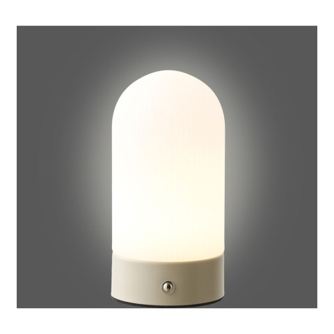 Lampa stołowa Ashford akumulatorowa, beżowa/biała ( Rozmiar: uniwersalny )