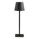 Lampa stołowa Bradford akumulatorowa, metalowa, czarna ( Rozmiar: uniwersalny )