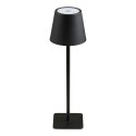 Lampa stołowa Bradford akumulatorowa, metalowa, czarna ( Rozmiar: uniwersalny )