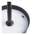 Lampa stołowa Bradford akumulatorowa, metalowa, czarna ( Rozmiar: uniwersalny )