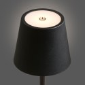 Lampa stołowa Bradford akumulatorowa, metalowa, czarna ( Rozmiar: uniwersalny )