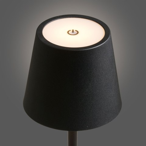 Lampa stołowa Bradford akumulatorowa, metalowa, czarna ( Rozmiar: uniwersalny )