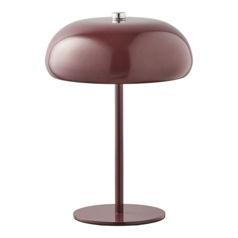 Lampa stołowa Margate akumulatorowa, metalowa, bordowa ( Rozmiar: uniwersalny )