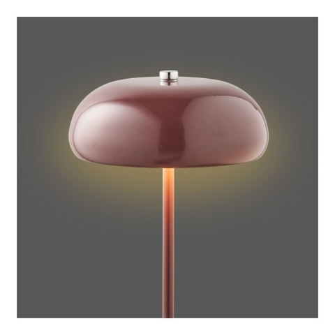 Lampa stołowa Margate akumulatorowa, metalowa, bordowa ( Rozmiar: uniwersalny )