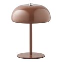 Lampa stołowa Margate akumulatorowa, metalowa, brązowa ( Rozmiar: uniwersalny )
