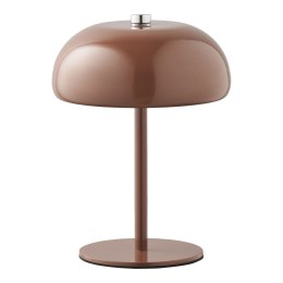 Lampa stołowa Margate akumulatorowa, metalowa, brązowa ( Rozmiar: uniwersalny )