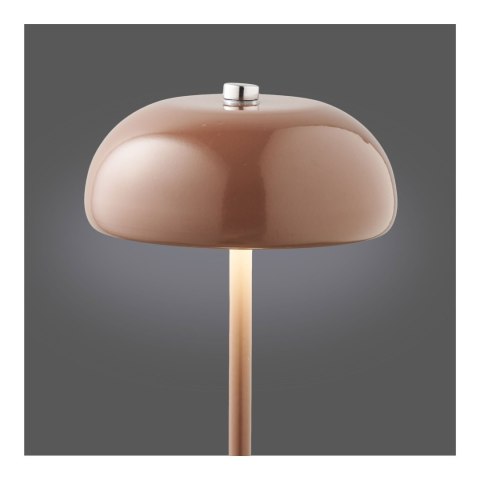 Lampa stołowa Margate akumulatorowa, metalowa, brązowa ( Rozmiar: uniwersalny )